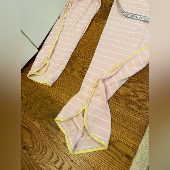 Cosabella Maternity Pima Cotton Pajama Set, size L, pants & tank, pink stripe - Picture 12 of 13